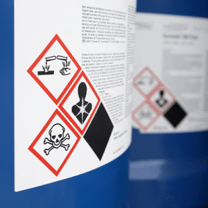 CMR- en sensisbiliserende stoffen op een gevaarlijke stof label